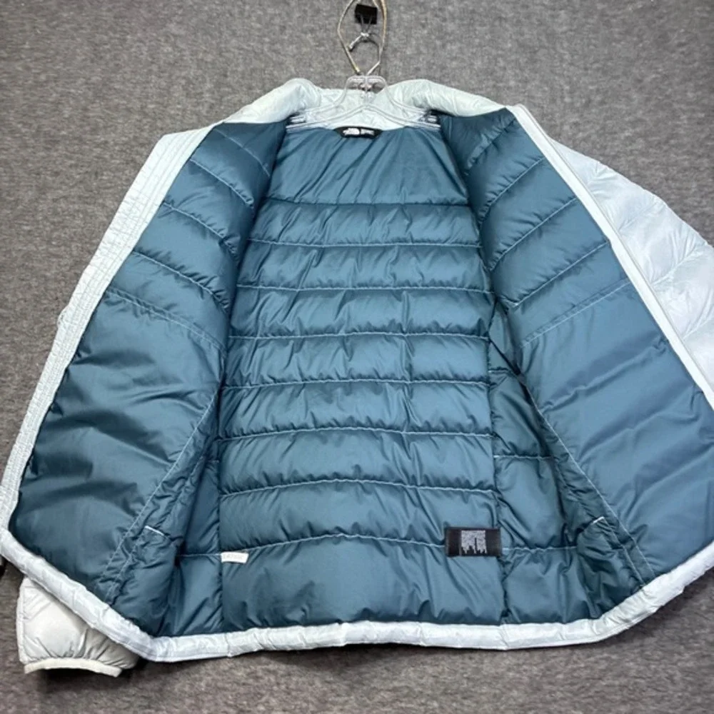 The North Face Aconcagua 2 Puffer Jacket Men Small Light Blue 550 Down Insulated